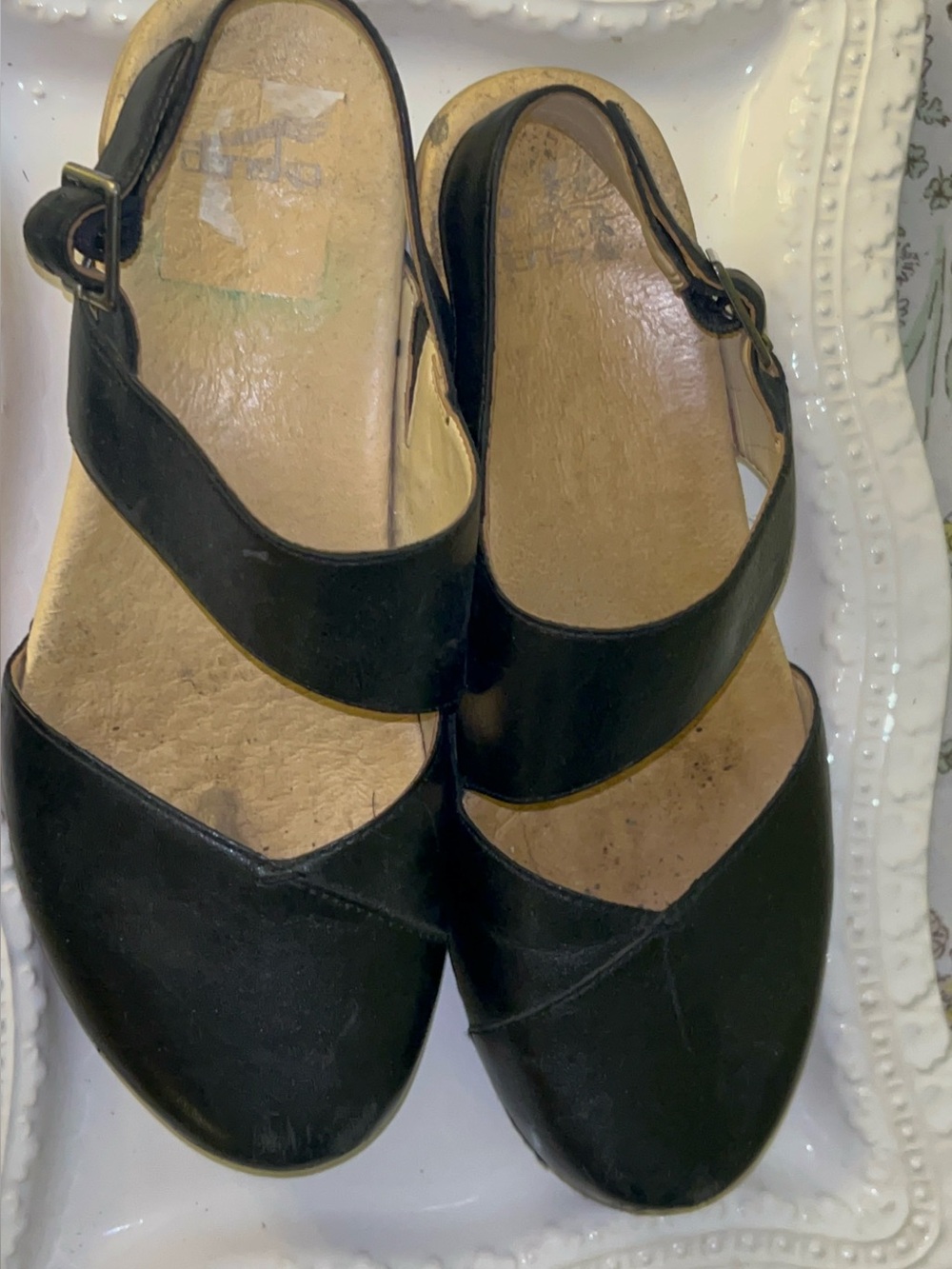 Dansko Kristy Black Sandals Size 38 (7.5) - Picture 3 of 8